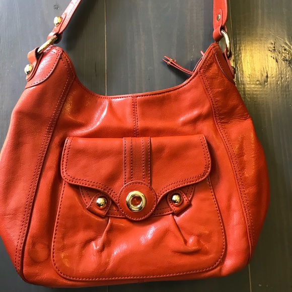 clarks orange bag